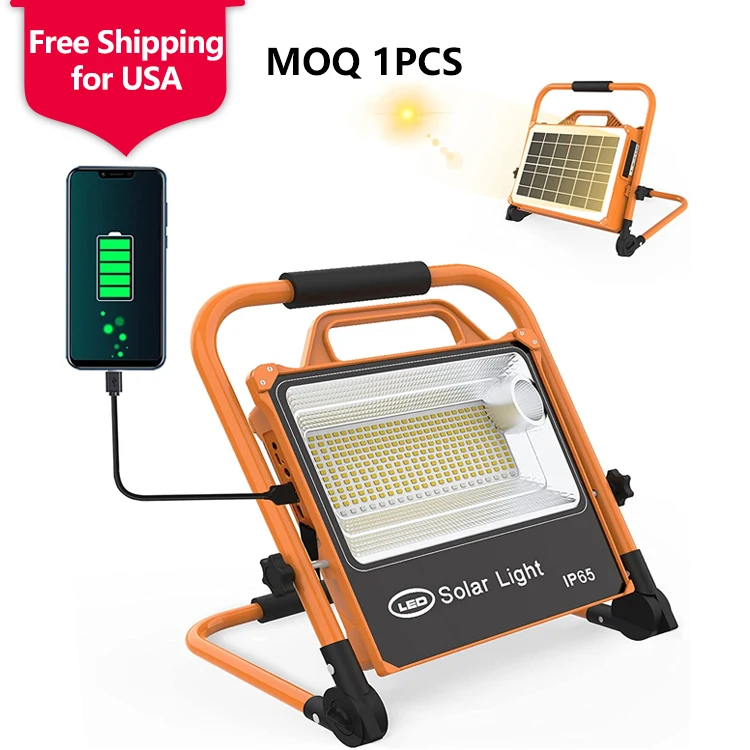 В наличии в США ABS наружный водонепроницаемый Ip65 100 Вт 200 Вт Smd аварийный светодиодный солнечный прожектор