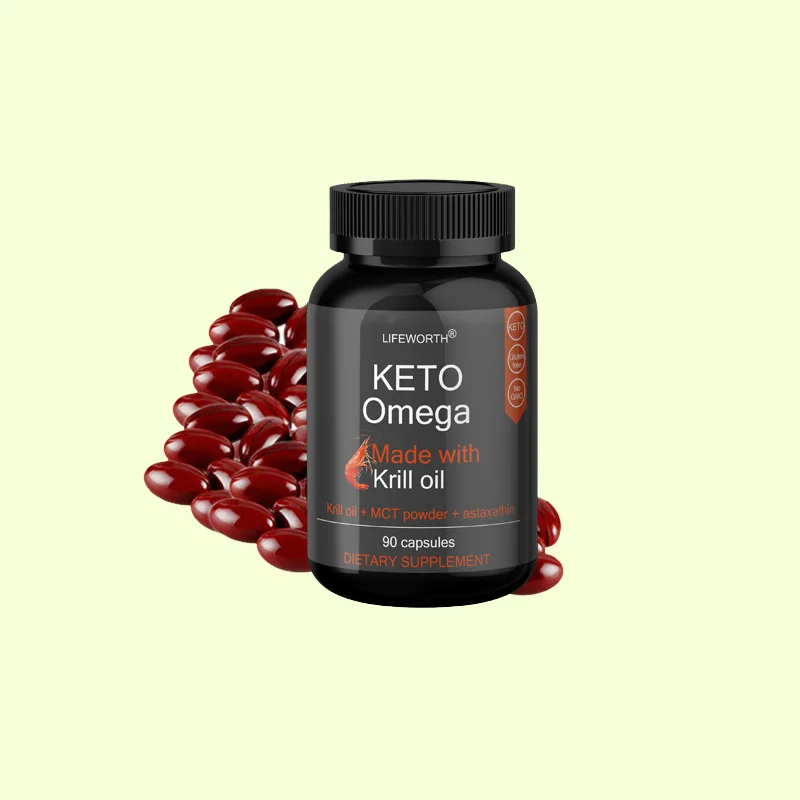 Lifeworth OEM bulk organic & natural keto products omega 3 krill oil capsules