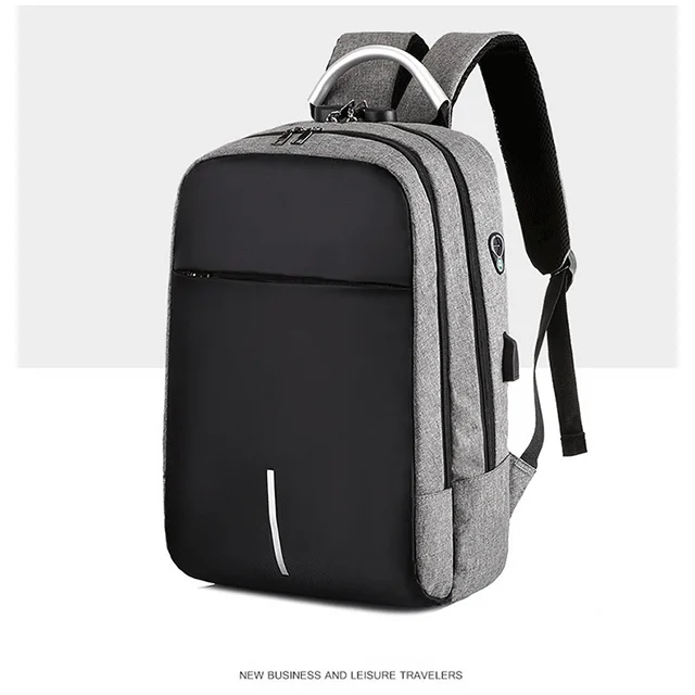 Business Water Resistant Laptop Backpack with USB Charging Port and lock Travel Laptop Backpack