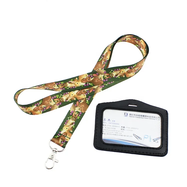 Custom logo printed sublimation strap wrist keychain lanyard short polyester key chain lanyards