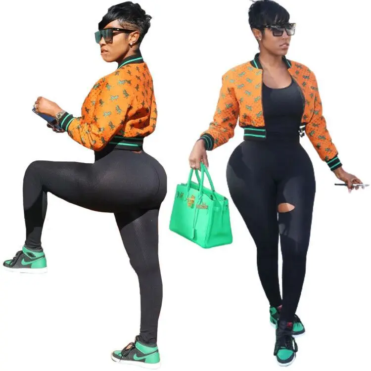 2020 New arrival color matching Baseball uniform Internet celebrities Fashion casual plus size jackets women