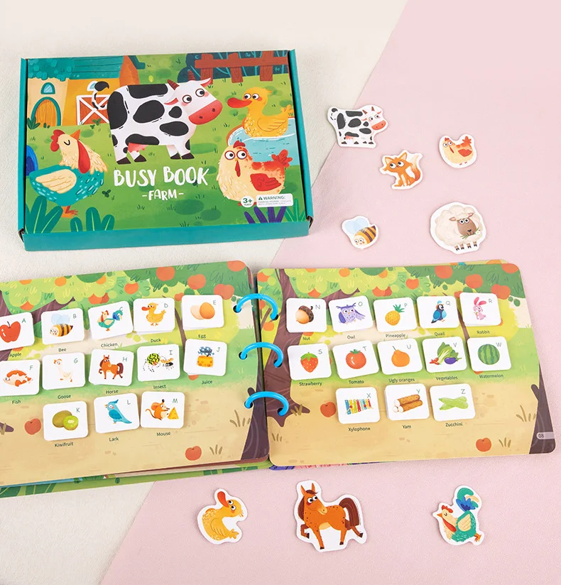 Montessori Busy Book For Toddler Preschool Learning Activities Book Autism Sensory Kindergarten Educational Toys For 3 4 5 6 7