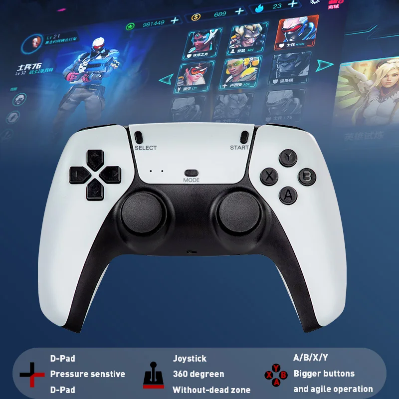 Retro TV Games Wireless Game Console 10000+ Classic Game Stick 4K Supports 20+ Emulators For PSP/PS1 For PS5 Joysticks Look