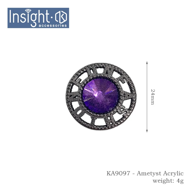 
2021 New Shirt Buttons Jewelry Luxury Round Glass Buttons Black Pearl Buttons For Dress 