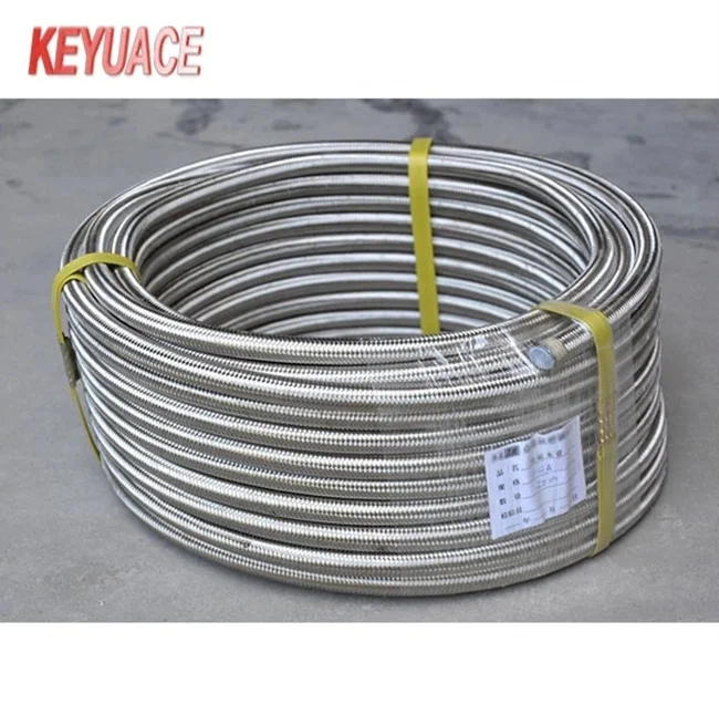 Chemical Pipe PTFE Hose Stainless Steel 304 Braided Metal Hose