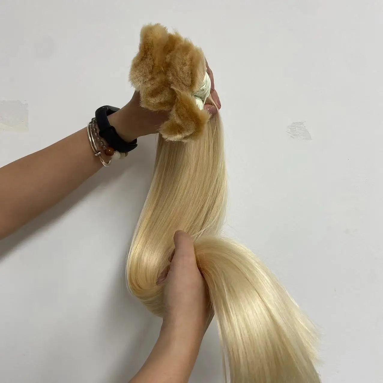 Double Drawn Raw Virgin Cuticle Aligned Human Hair Bundles #613 Blonde Straight Virgin Hair Cabelo