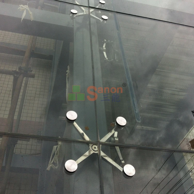 Factory Price 4 Arm Ways Stainless Steel Point Fixing Glass Curtain Walls Spider System