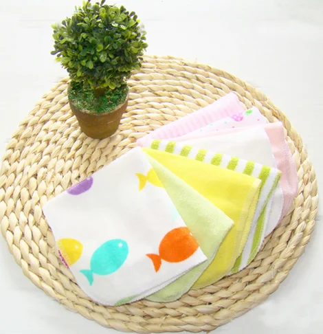 Printed cotton baby handkerchief towel Baby handkerchief feeding towel