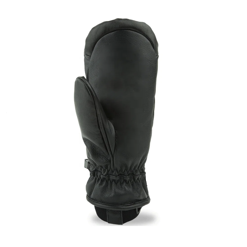 Cold Weather Snow Mitt- Waterproof Windproof Leather Convertible Snowboard Ski Snowmobile for Men and Women