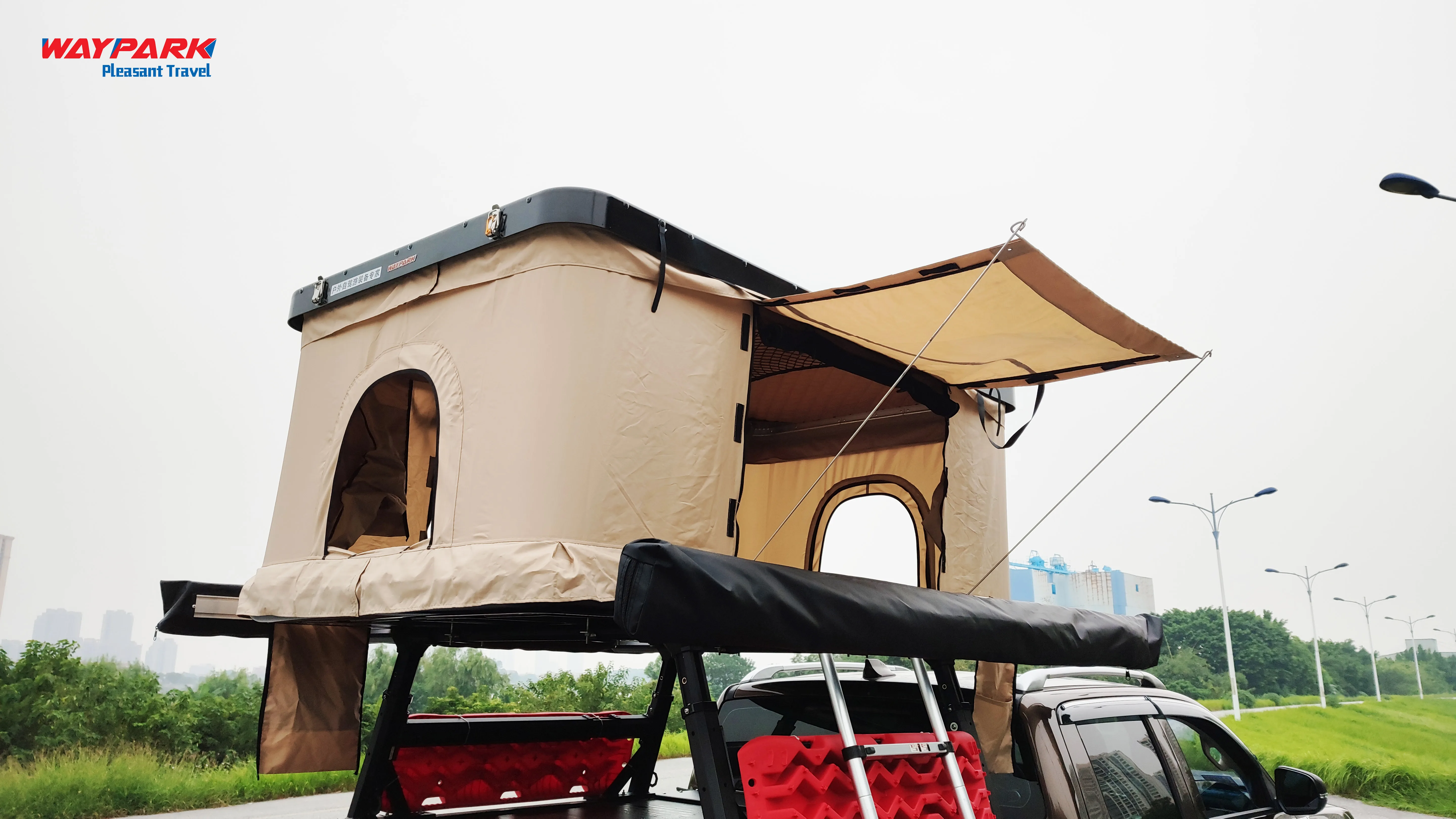 2021 weypark Universal Camping Automatic truck Roof Top Tent Hard Top Roof Tent Outdoor Vehicle roof top tents