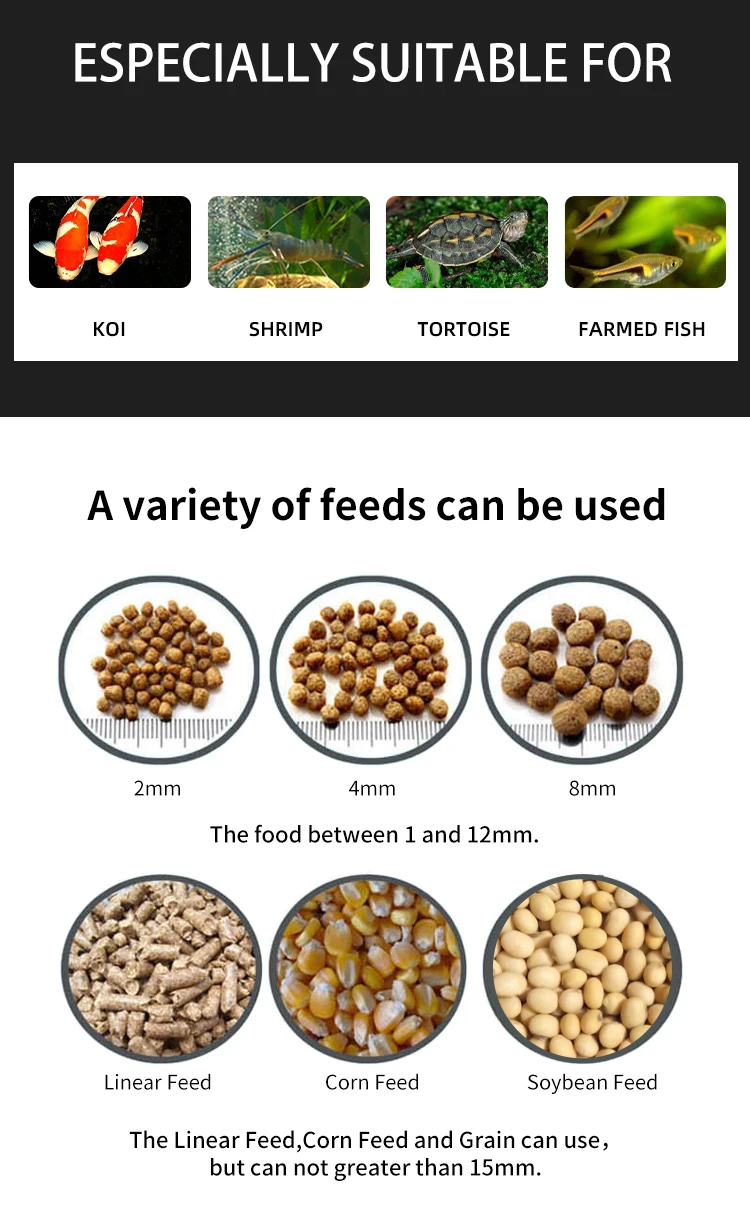 EV810S solar cell fish feeder Outdoor rain-proof small fish pond koi goldfish automatic feeder