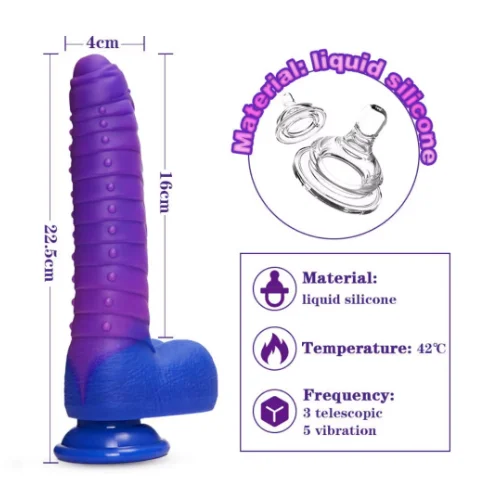 Color-changing Dildos Intelligent Heating Dildo Penis Thrusting Vibrating Cock Sex Toys for Women Female Vaginal Anal Vibrators