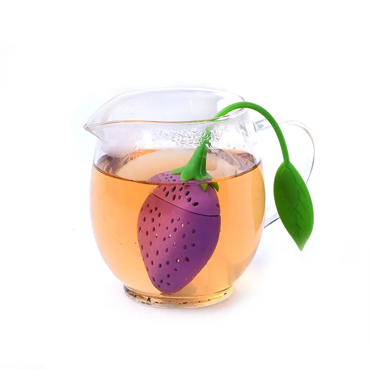 hot sale 100% Food grade colorful tea filter silicone tea bag tea ball