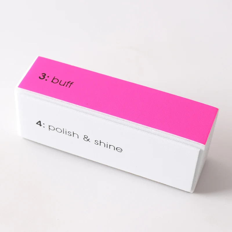 Professional manicure tools 4 way shine nail buffer block
