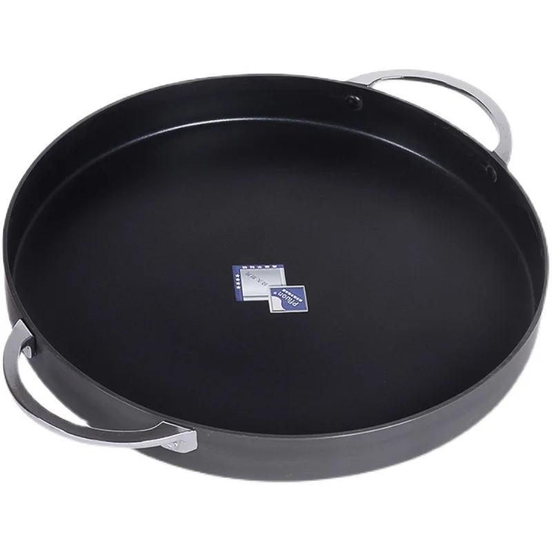 High quality Double-ear Skillet Aluminium Alloy Frying Pan Large Capacity Skillet for Restaurant/Hotel/household