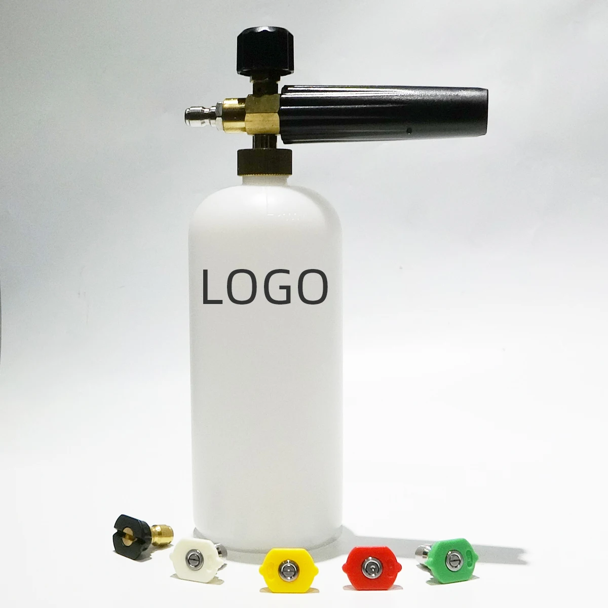 
Adjustable Car Washer Wash Snow Foam Spray Gun Soap Cannon Lance with 1/4 Inch Quick Connector 