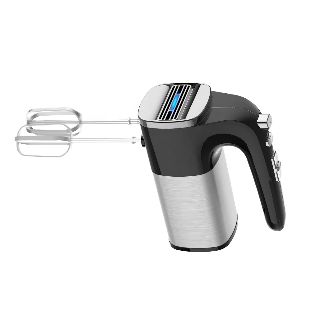 3 In 1 500W Powerful Hand Mixer with 5-Speeds and Turbo Stainless Steel Handheld Kitchen Mixer Includes Beaters and Dough Hooks