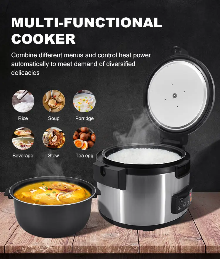 Big Size for Restaurant Digital Commercial Rice Cooker Hot Sale Yiwu Rice Cooker 5kg Fresh Breath Rice Cookers