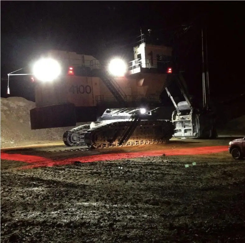 Overhead High brightness 72W Spot Beam Crane Warning Light Round type for forklift lights driving Light Work Lamp Styling