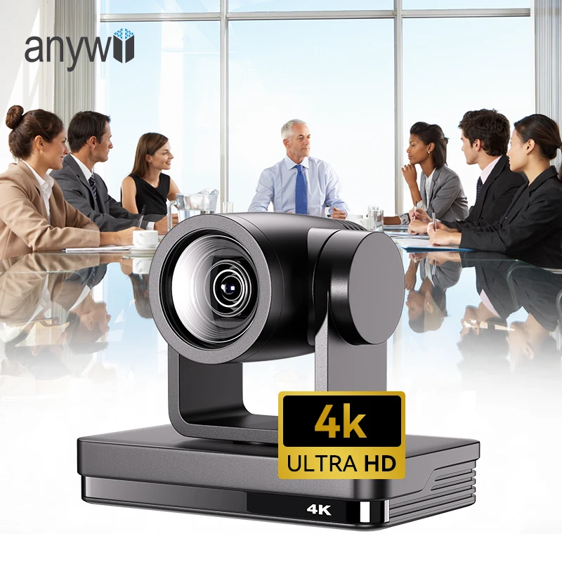 Anywii USB/SDI/HD M1/LAN POE 4k ptz camera12x Optical Zoom Wide Angle Ptz Conference Camera For Church Telemedicine Conference