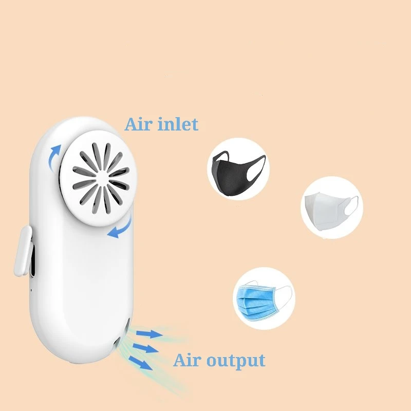2021 hot selling  wholesale electric mini face masking fan usb rechargeable air cooling  face air fan