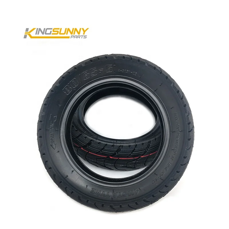 HOTA Road Tyre 80/65-6 Scooter 10x3.0 Rubber Wheel 10 Inch Outer Tire For Zero 10x Electric Scooter Replacement Tyres