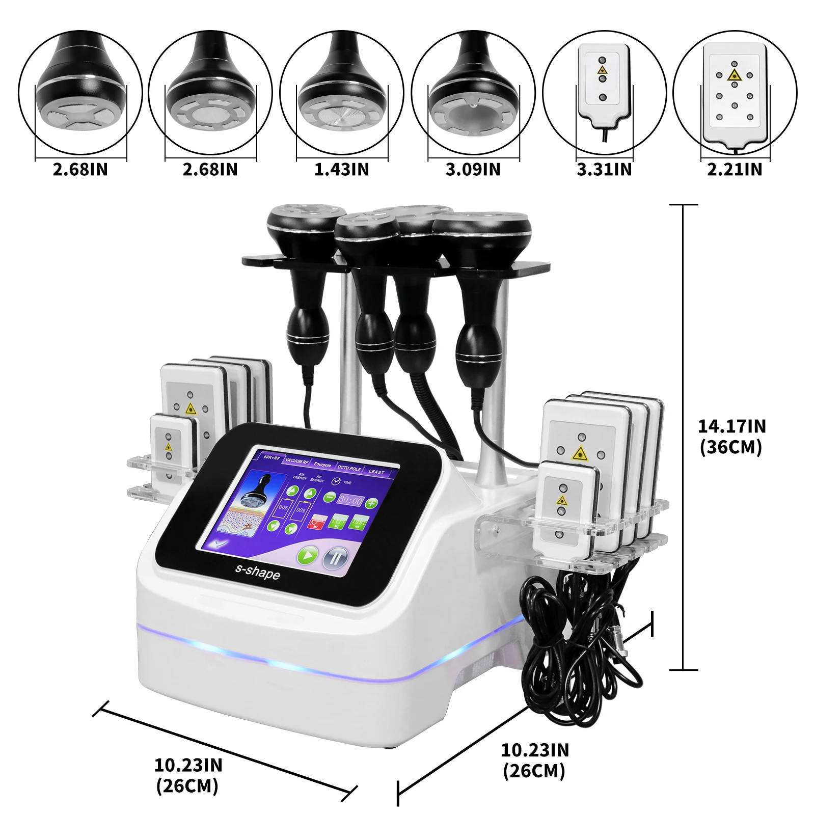 Online Shopping USA 3D Smart Body Slimming S Shape Cavi RF Radio Frequency Lipo 6 in 1 Cavi Machine 40k