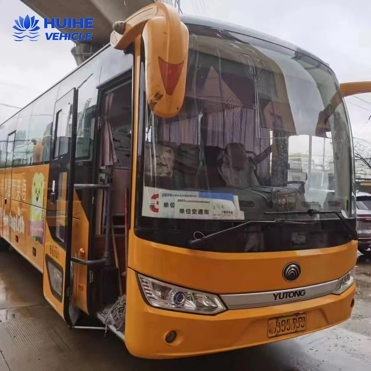 Refurbished Used Coach Bus Steering with Air Conditioner For Long Distance Transportation