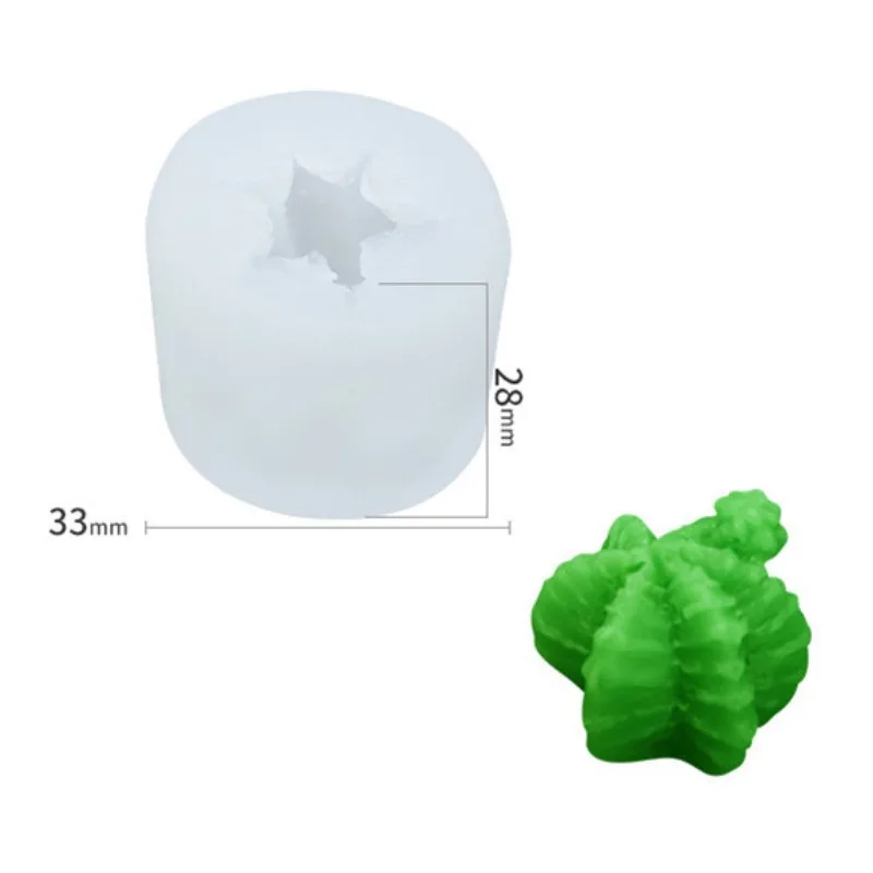 Three-dimensional Fleshy silicone Candle Mold DIY incense candle expansion stone plaster baking cake mold