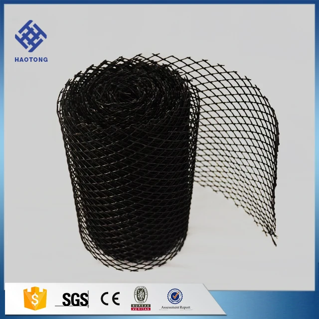 Gutter guard mesh black plastic gutter cover durable stop