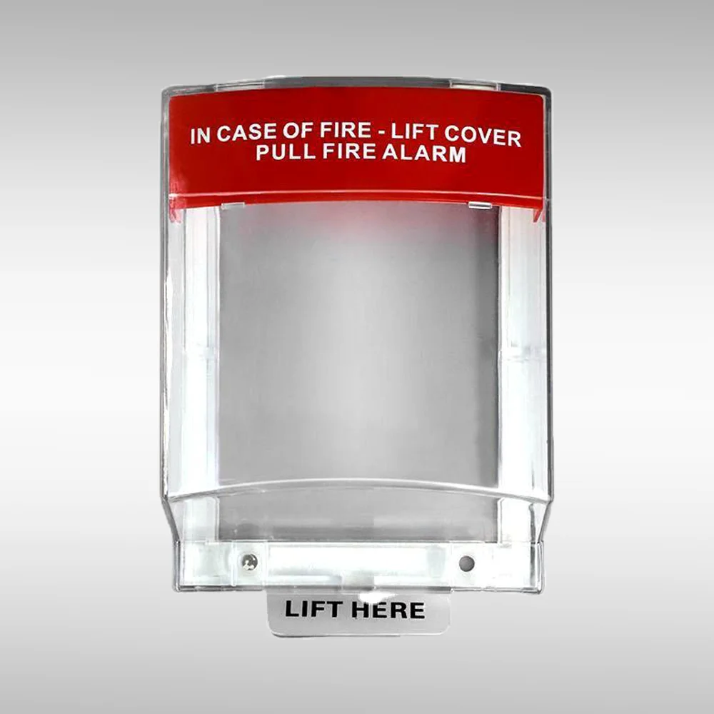 Fire Alarm Emergency Manual Call Point Protective Cover Resettable Panic Push Button Protect Cover