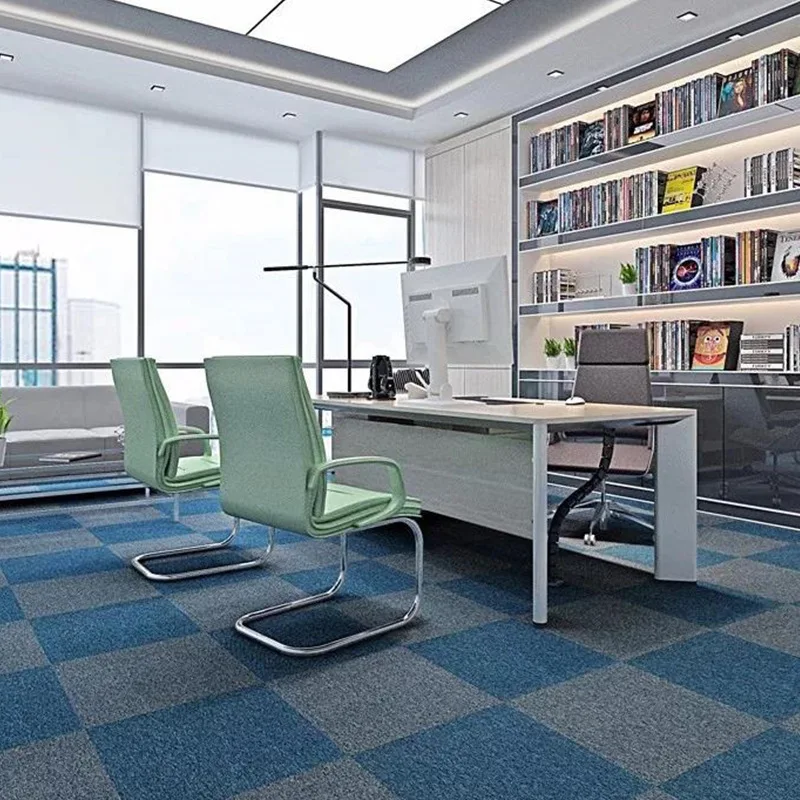 Manufacturers supply carpet tile PVC bottom patchwork carpet bedroom single color patchwork carpet