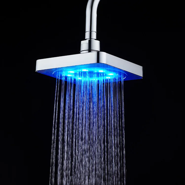 6-inch led shower head self generating colorful self changing shower head