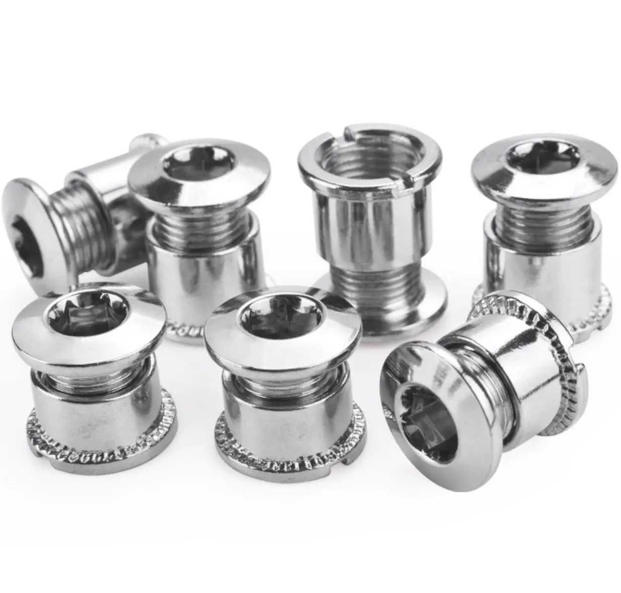 Mountain Bike Chainring Bolts M8 Double Disc Bicycle Crank Screw Steel Chainwheel Bolts