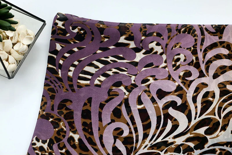 Soft Hand Feel High Twist Chiffon Dress Printed Polyester Chiffon Fabric