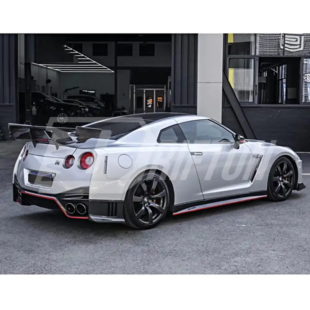 Nismo Style Carbon Fiber Side Skirt For Nissan R35 GTR Body Kit