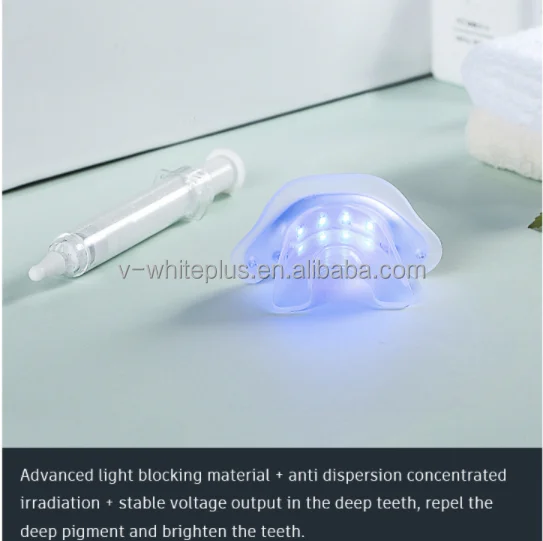 Оптовая продажа OEM Dental Home 2022 УФ беспроводной usb набор для отбеливания зубов с личным логотипом профессиональный светодиодный