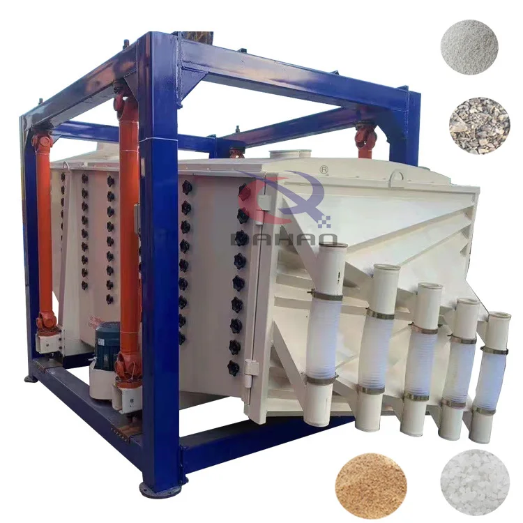 Electromagnetic Materials Tumbler Powder Swing Rectangular Square Gyratory Machine Grading Mobile Vibrating Screen