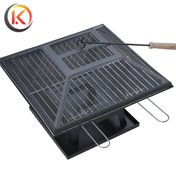 China Indoor Square home use japanese Mini charcoal portable barbecue Bbq grill With Handle