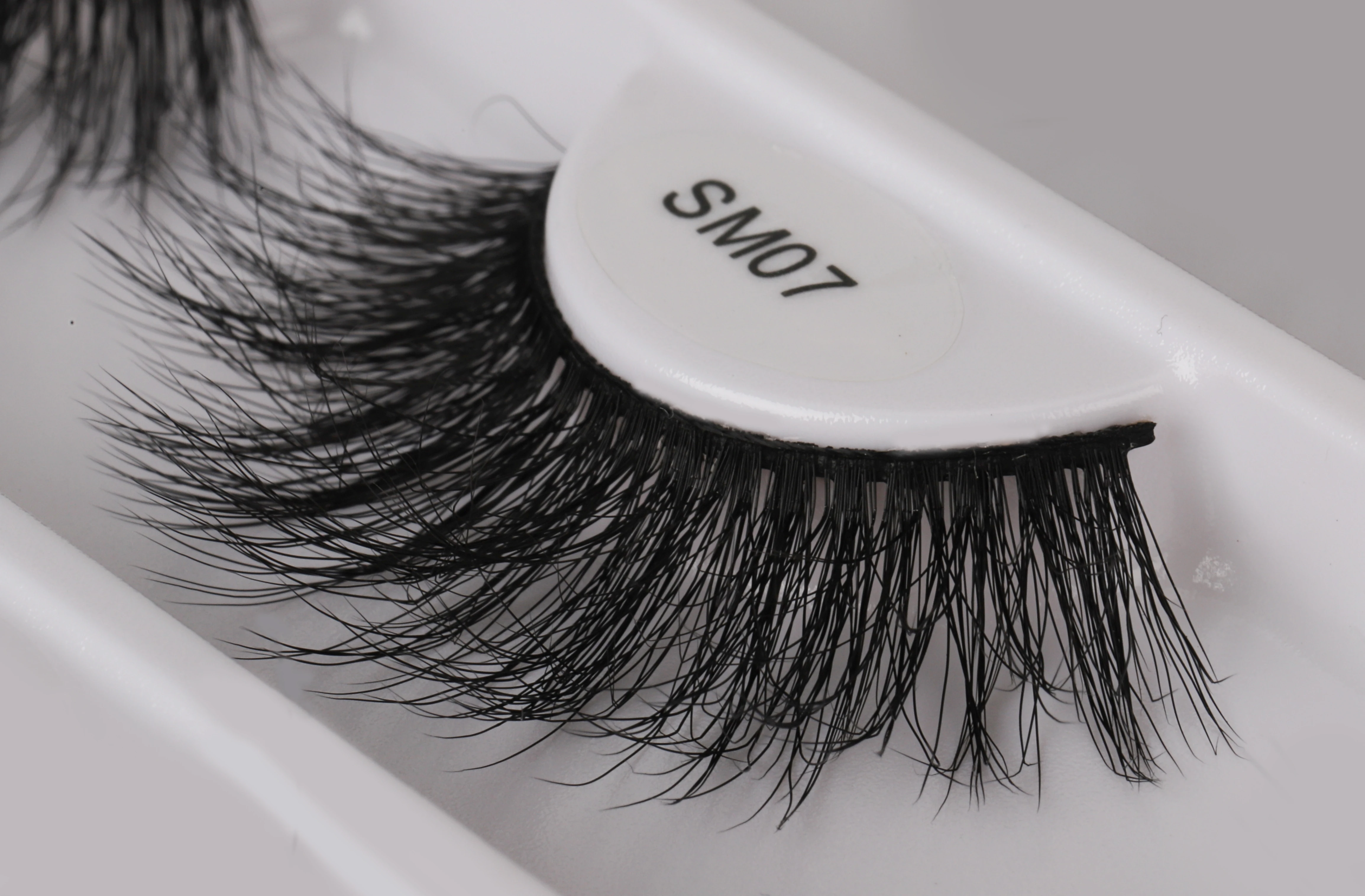 SP EYELASH Wholesale faux mink strip lashes 15mm 20mm glitter lashes strips Private Label Packaging Natural Full Strip lashes