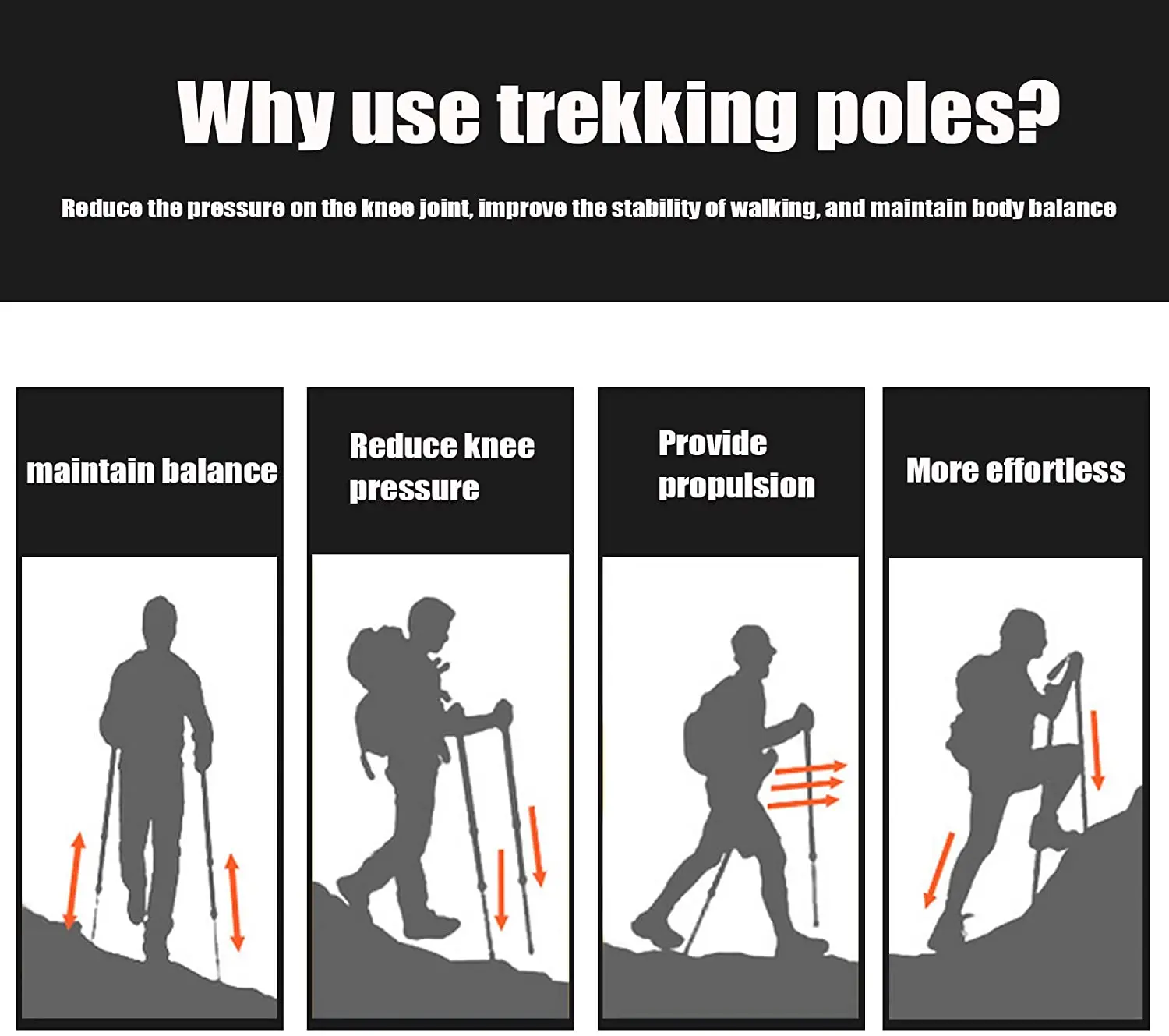 retractable hiking stick