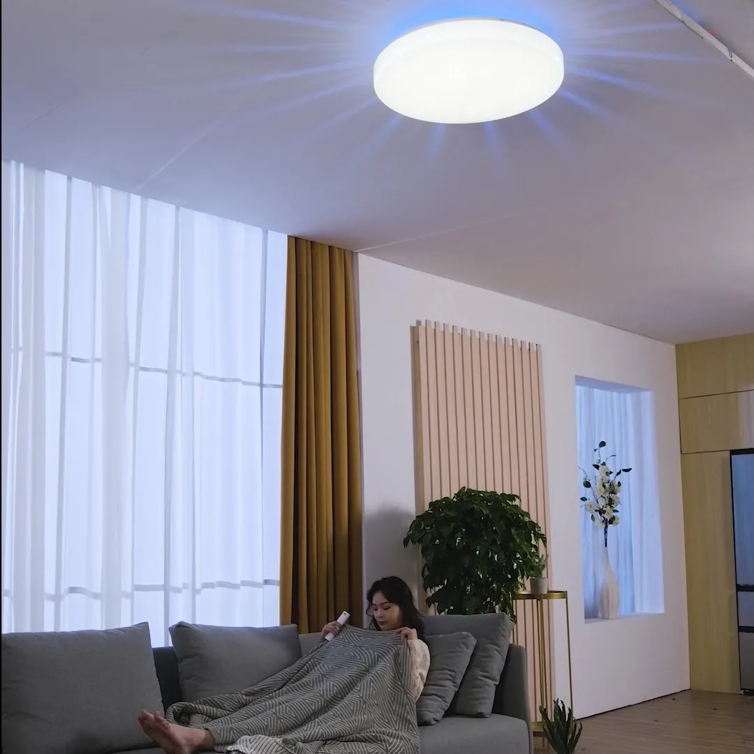 Wholesale Price Big Size D600mm Round Remote Control Lighting LED light Ceiling For Home