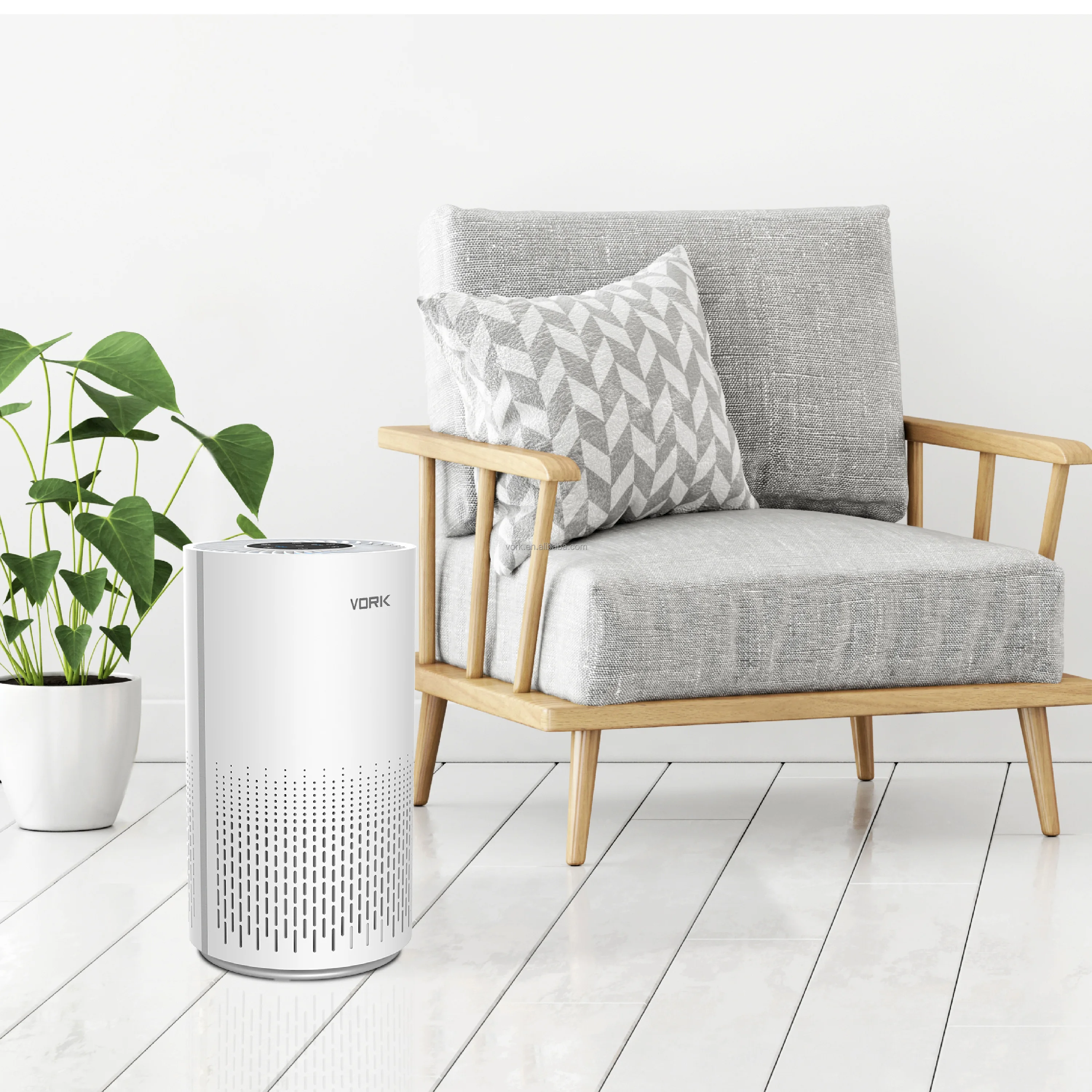 2022 OEM New Design Smart Wifi Tuya App Control Home Air Purifier Purificador H13 HEPA Filter Remove Smoke