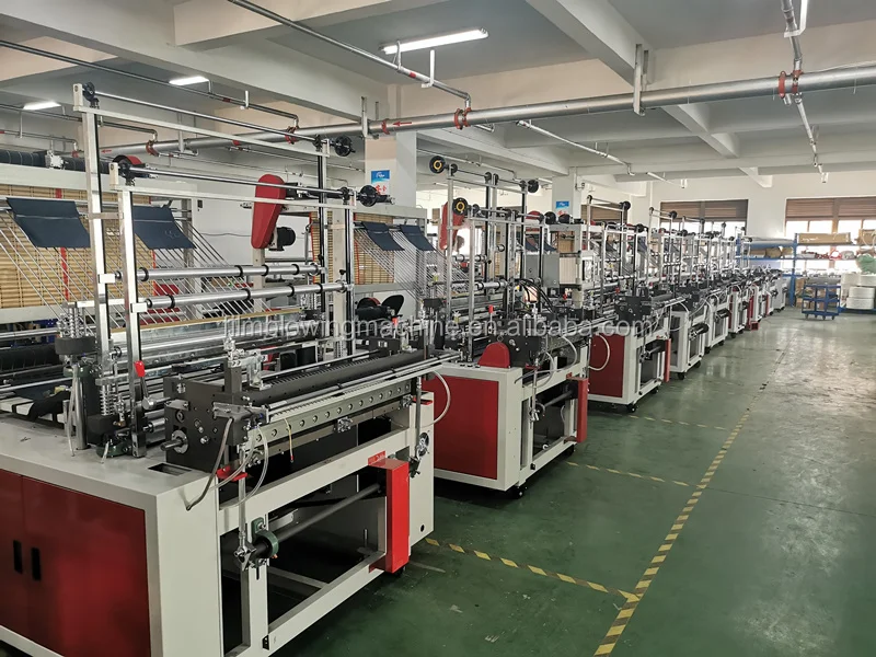 Automatic High Speed T-shirt Shopping bag Plastic Nylon Flat Garbage Bag Making Machine Price For Sale