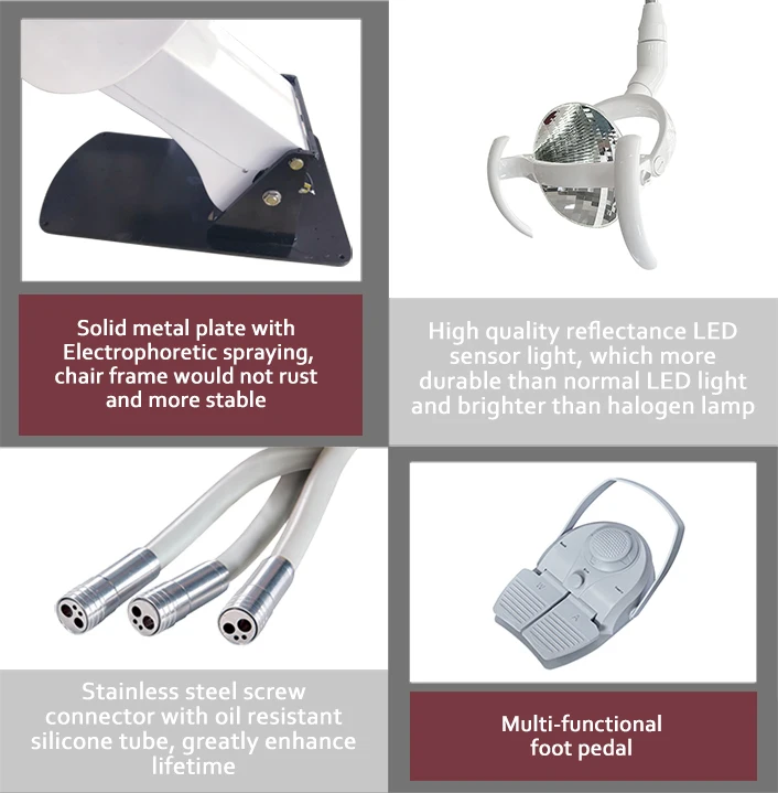 Good Quality Complete Dental Chair Unit Set MKT-300 Top-mounted type from Dental Equipment Supplier for Clinic Doctor use