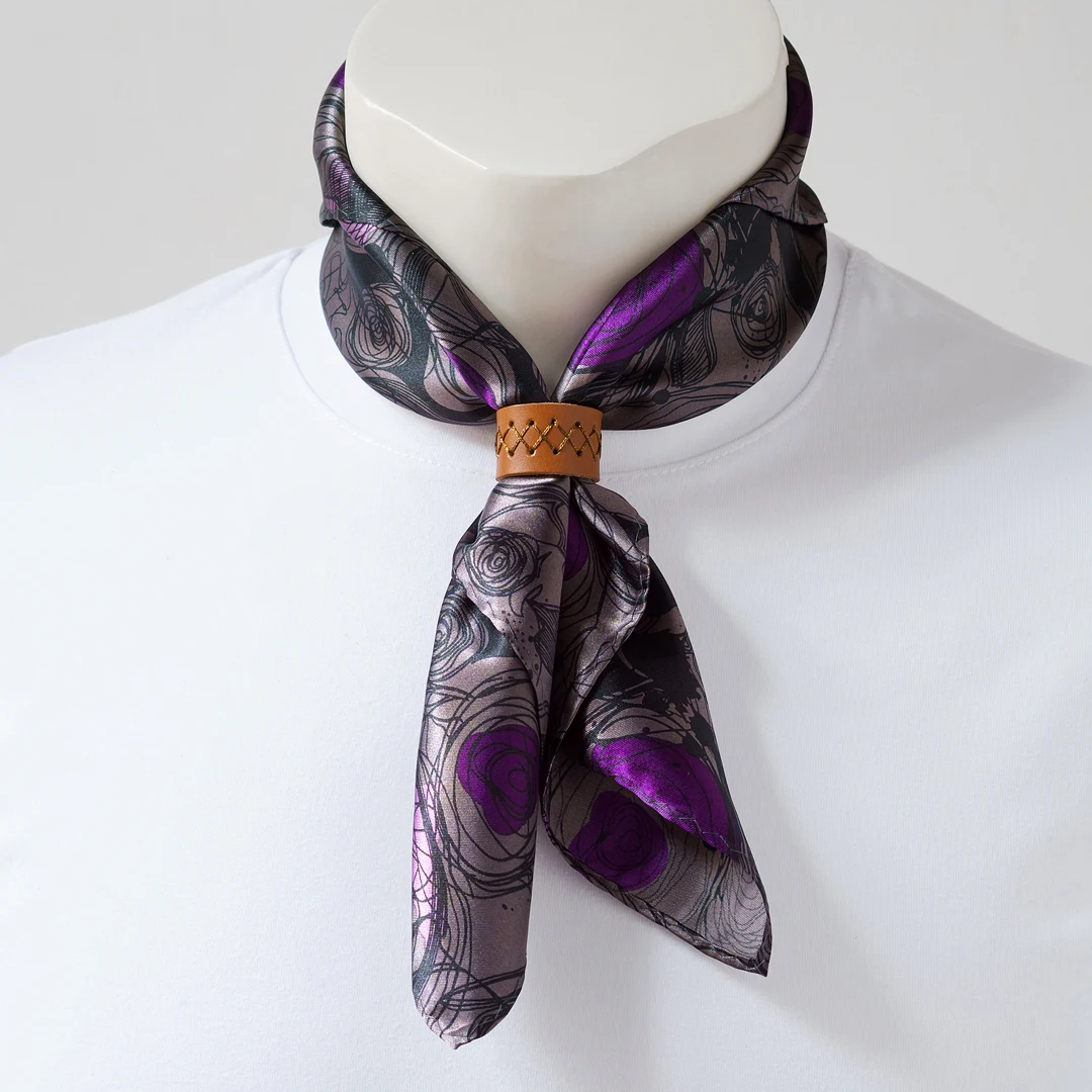 Mens Pure Silk Scarf Shiny Designer Paisley Silk Satin Neck Bandana Scarves Custom Hair Head Bandanas