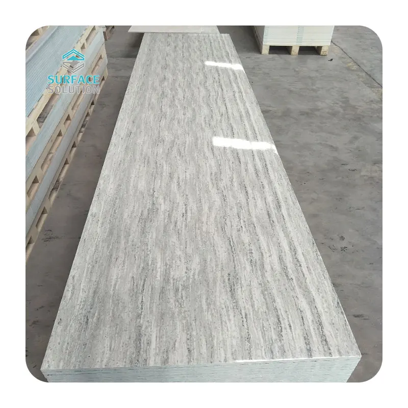Customize 12mm Acrylic Solid Surface 100% Pure Acrylic Solid Surface for reception counter