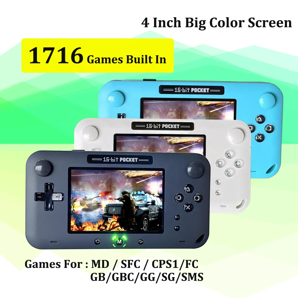 Video Game Console With 1617 Games Retro Console Support Save Add Juegos Portable Handheld Game Console For Kids