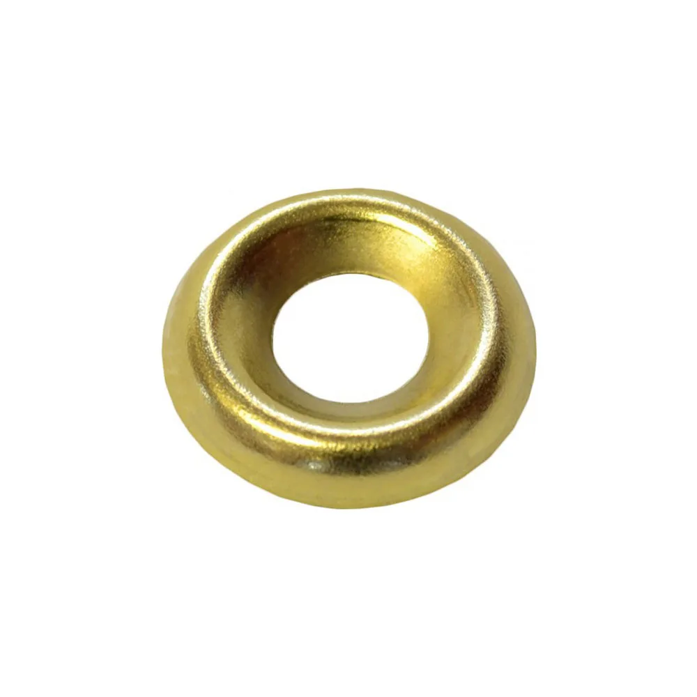 Brass Golden Plated Screw Cup Washers for Industrial Oil Liquid Application Customized Washers