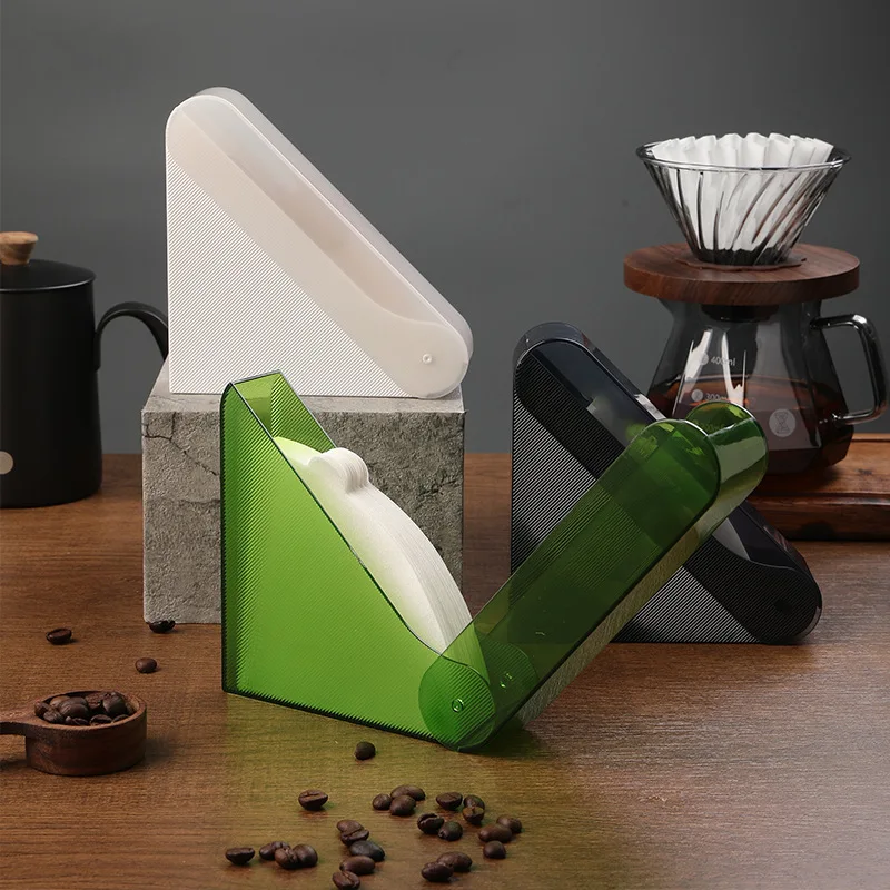 Hand Coffee Filter Storage Box Cone Coffee Filter With 100pcs Filter Paper Coffee Machine Accessories